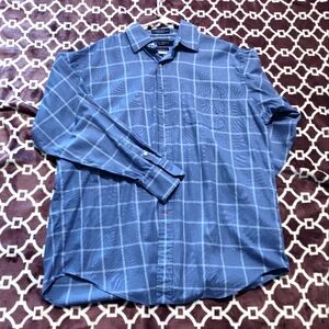 Daniel cremieux Large mens dress shirt blue
